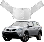 Car Windshield Sun Shade for RAV4,Front and Side Window Sunshades,Sun Blocker for Car Windshield Reflects Heat and UV