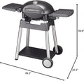 Vanston Portable Stand-up Propane Grill Gas Grill Cart Style Black 10000BTU Portable and Convenient Camping Grill
