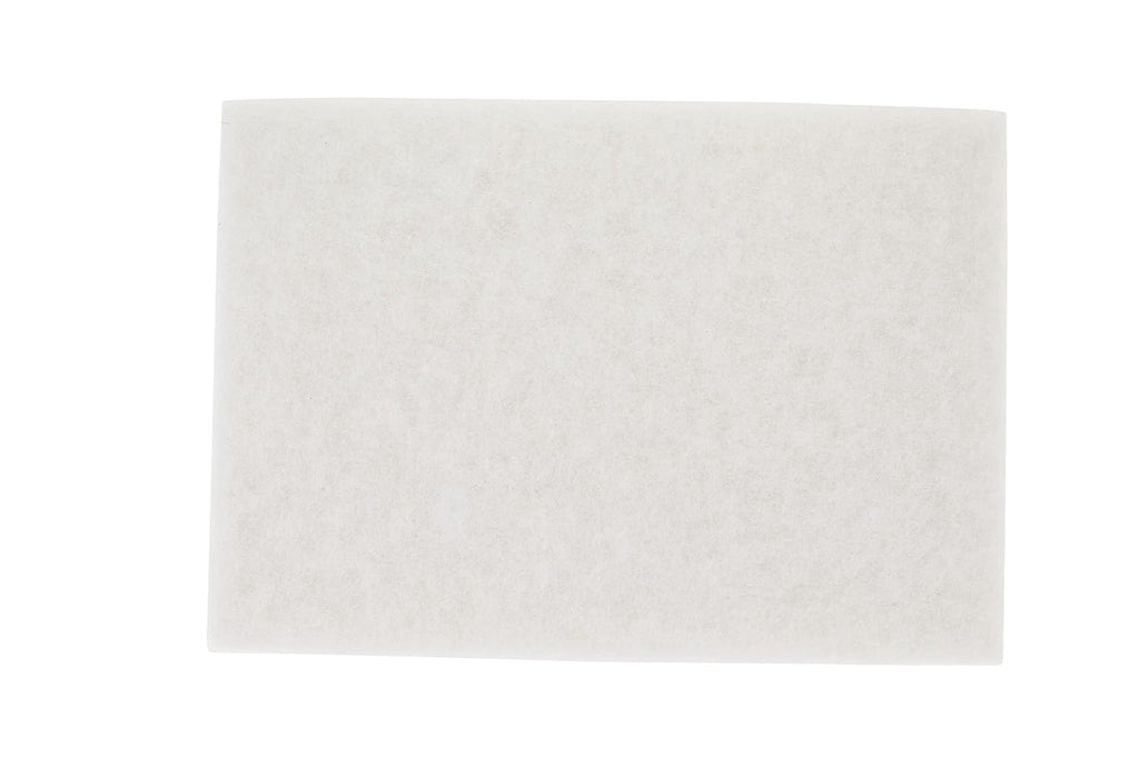 3M White Super Polish Floor Pad 4100 12’’ x 18’’ 20/Case Polish Wood Floors Spray Cleaning or Dry Buffing Soft Finishes