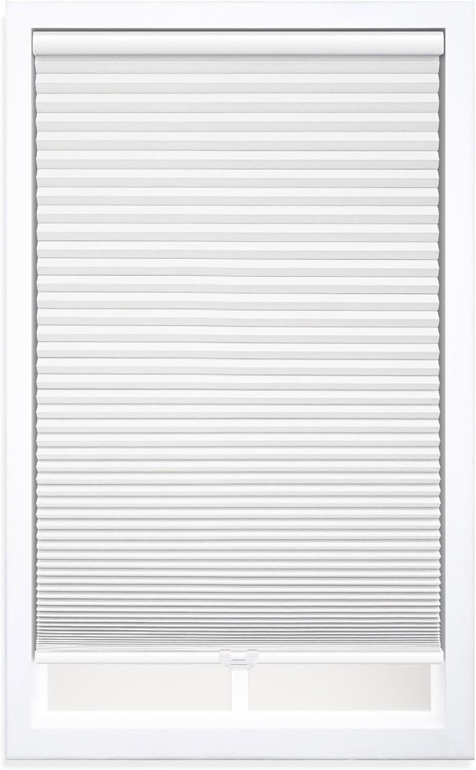 DEZ FURNISHINGS Cordless 1.5’’ Blackout Cellular Shade 36.5’’W x 48’’H White - *Furniture & Organization