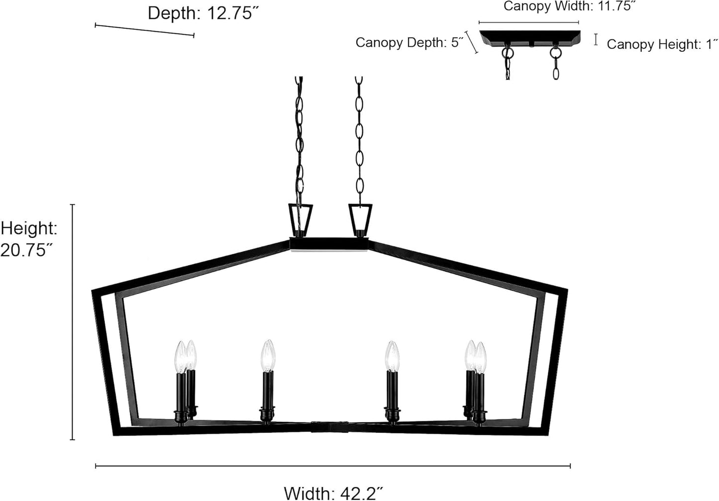 Millennium Lighting Lizabeth 42 Inch Linear Suspension Light Lizabeth - 4528-MB - Transitional - *Lighting & Electrical