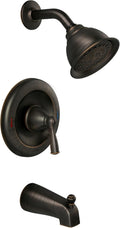 Moen Banbury Mediterranean Bronze Single-Handle Tub and Shower Trim Kit with Posi-Temp Valve included 82910BRB