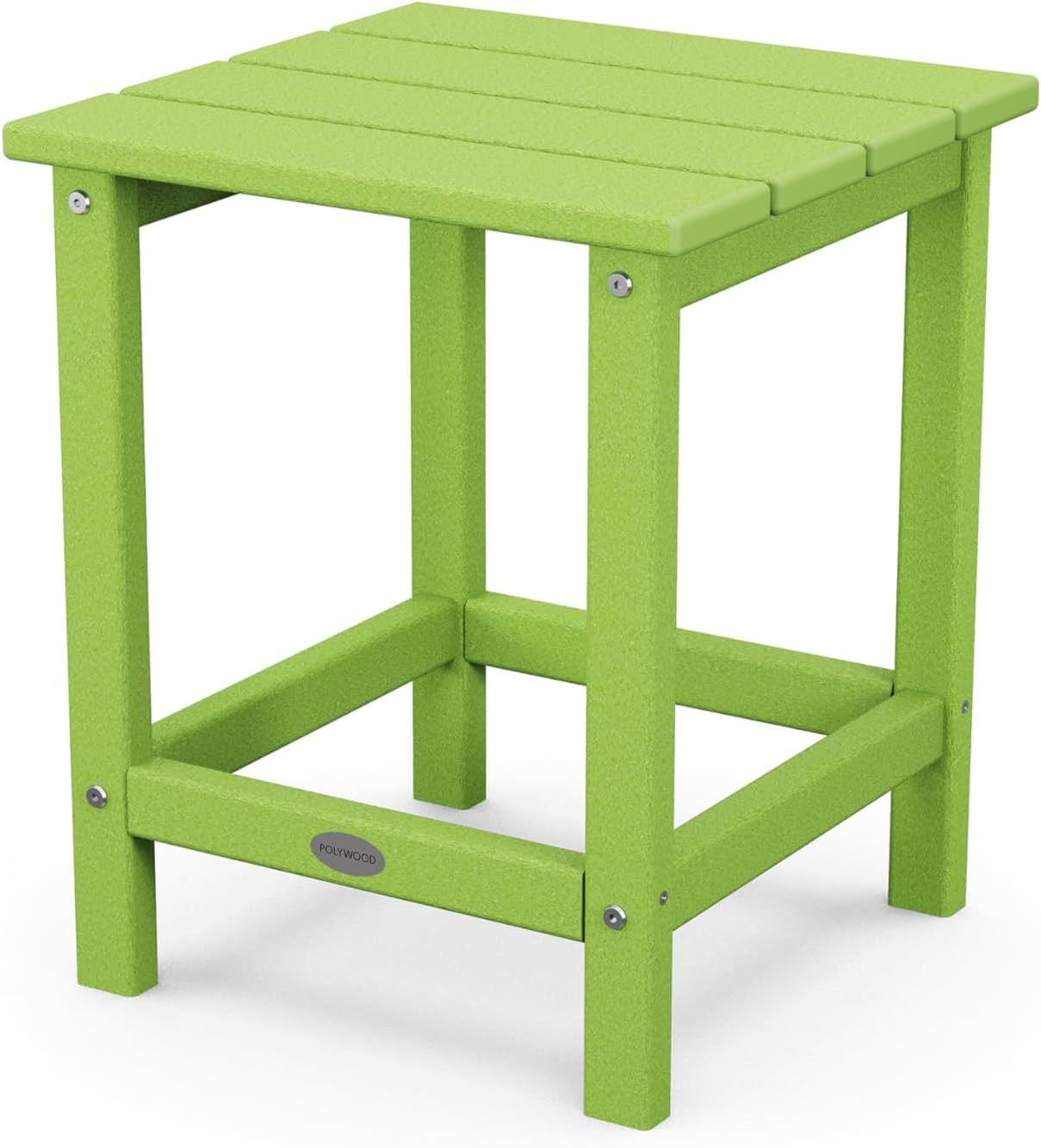 Polywood Long Island 18" Side Table in Lime