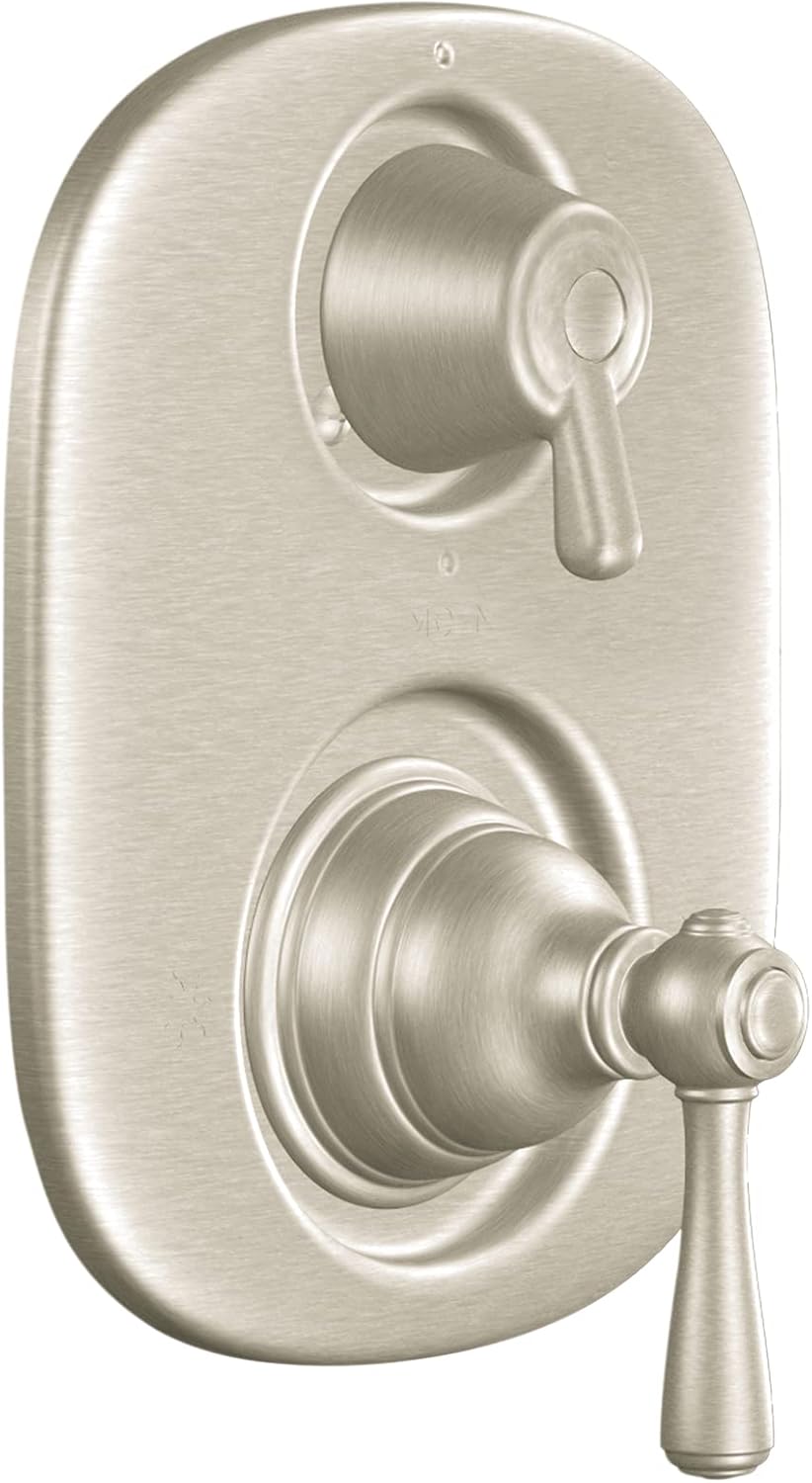 Moen Kingsley Brushed Nickel Moentrol Shower Valve with 3-Function Integrated Diverter Valve Trim Valve Required