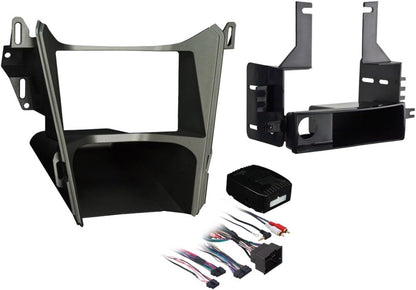 Metra Electronics Single DIN/Double DIN Installation Kit for 2010 Chevrolet Equinox Vehicles (Gray) (99-3307G)