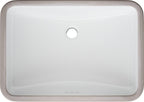 PROFLO PF2114UA Norris 22-13/16’’ Rectangular Vitreous China Undermount Bathroom Sink with Overflow - White - *Plumbing