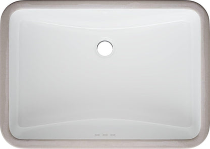 PROFLO PF2114UA Norris 22-13/16" Rectangular Vitreous China Undermount Bathroom Sink with Overflow - White