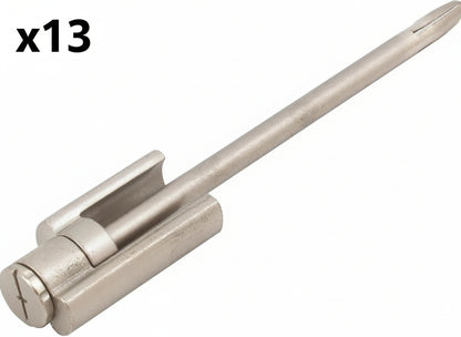 13 x DoorSaver II Residential Hinge Pin Door Stop Satin Nickel