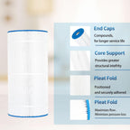 Pool Filter Compatible with CX800RE C-8600 Star-Clear II C800 PA80 FC-1280 75sq.ft 4 Pack - *Outdoor Living & Garden
