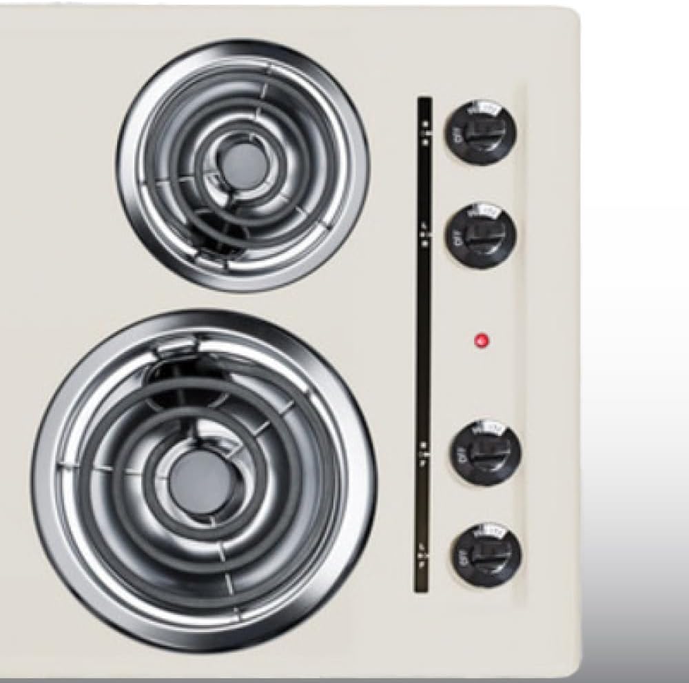 Scratch Summit 30’’ 4 Burner Electric Cooktop 230 Volt Coil Electric Cooktop Bisque- WEL05 - *Kitchen Appliances