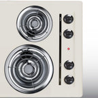 Scratch Summit 30’’ 4 Burner Electric Cooktop 230 Volt Coil Electric Cooktop Bisque- WEL05 - *Kitchen Appliances