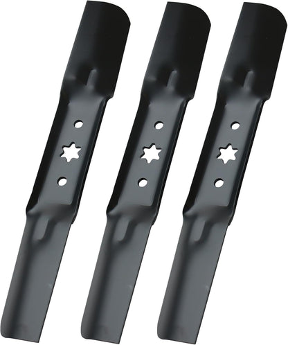 942-05052A Lawn Mower Blades Fit for MTD Cub Cadet Troy-Bilt 742-05052A RZT S50 XT1 GT50 LT50 XT2 G8200 G8300 ZS6700 Z550 T260 KH Zero Turn Mowers with 50" Deck Set of 3