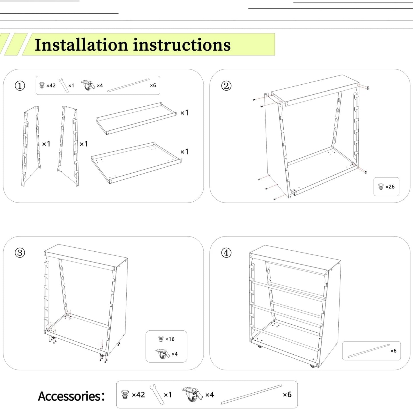 Missing Wheels - Wire Spool Rack,Electrical Wire Assortment with Wheel,Automotive Wiring Storage,Heavy Duty 6 Rods Wire/Cable Dispenser for Electrical Industrial & Retail Use,300lbs Capacity,Gray