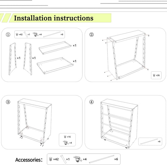 Missing Wheels - Wire Spool Rack,Electrical Wire Assortment with Wheel,Automotive Wiring Storage,Heavy Duty 6 Rods Wire/Cable Dispenser for Electrical Industrial & Retail Use,300lbs Capacity,Gray