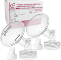 Nenesupply 24mm Flange and Duckbil Valves Compatible with Spectra S1 Spectra S2 Breastpump Replacement to Spectra Pump