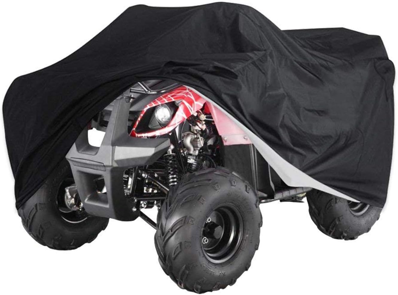 Waterproof ATV Cover Mayhour Heavy Duty Outdoor Storage Windproof Dust Snow Rip Resistant 4 Wheeler ATV Protection All Weather for Polaris Sportsman Yamaha Honda Kawasaki Extra Large