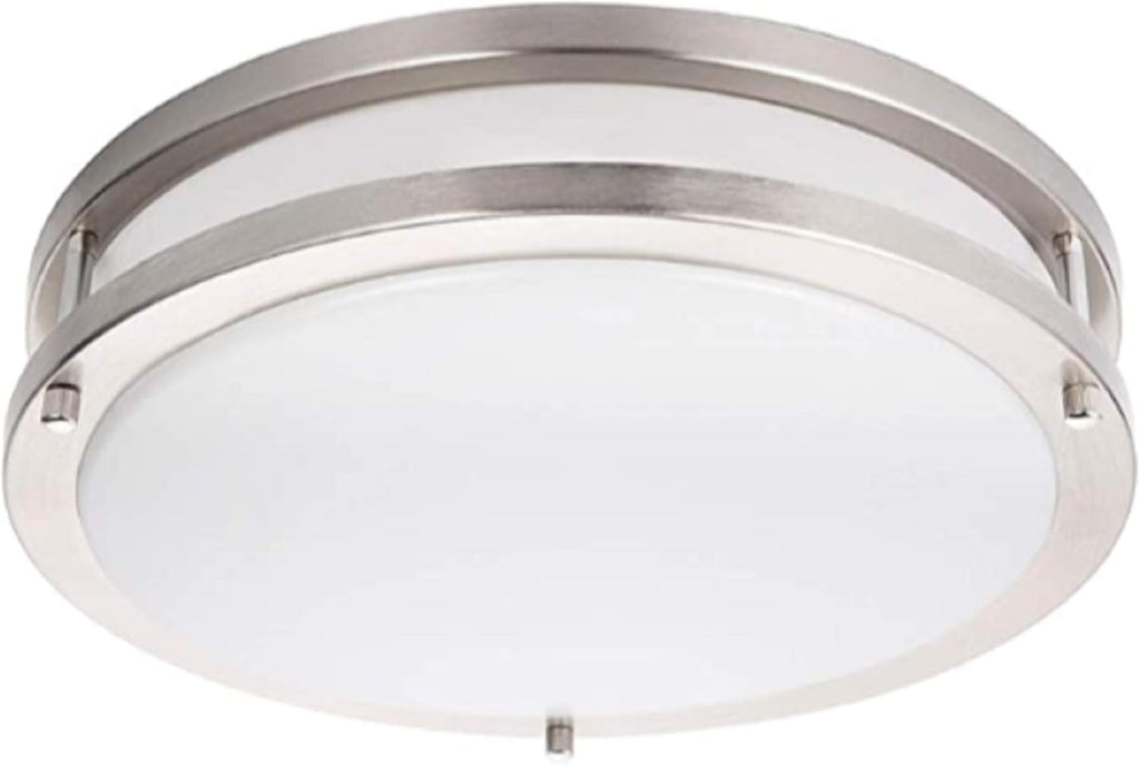 Energetic Lighting 14 Inch LED Flush Mount Ceiling Light Brushed Nickel Finish