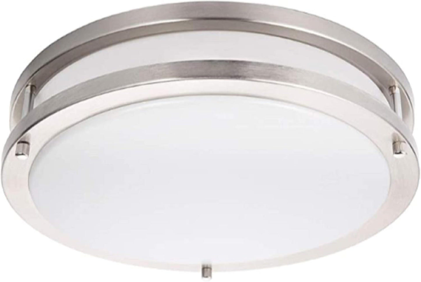 Energetic Lighting 14 Inch LED Flush Mount Ceiling Light Brushed Nickel Finish