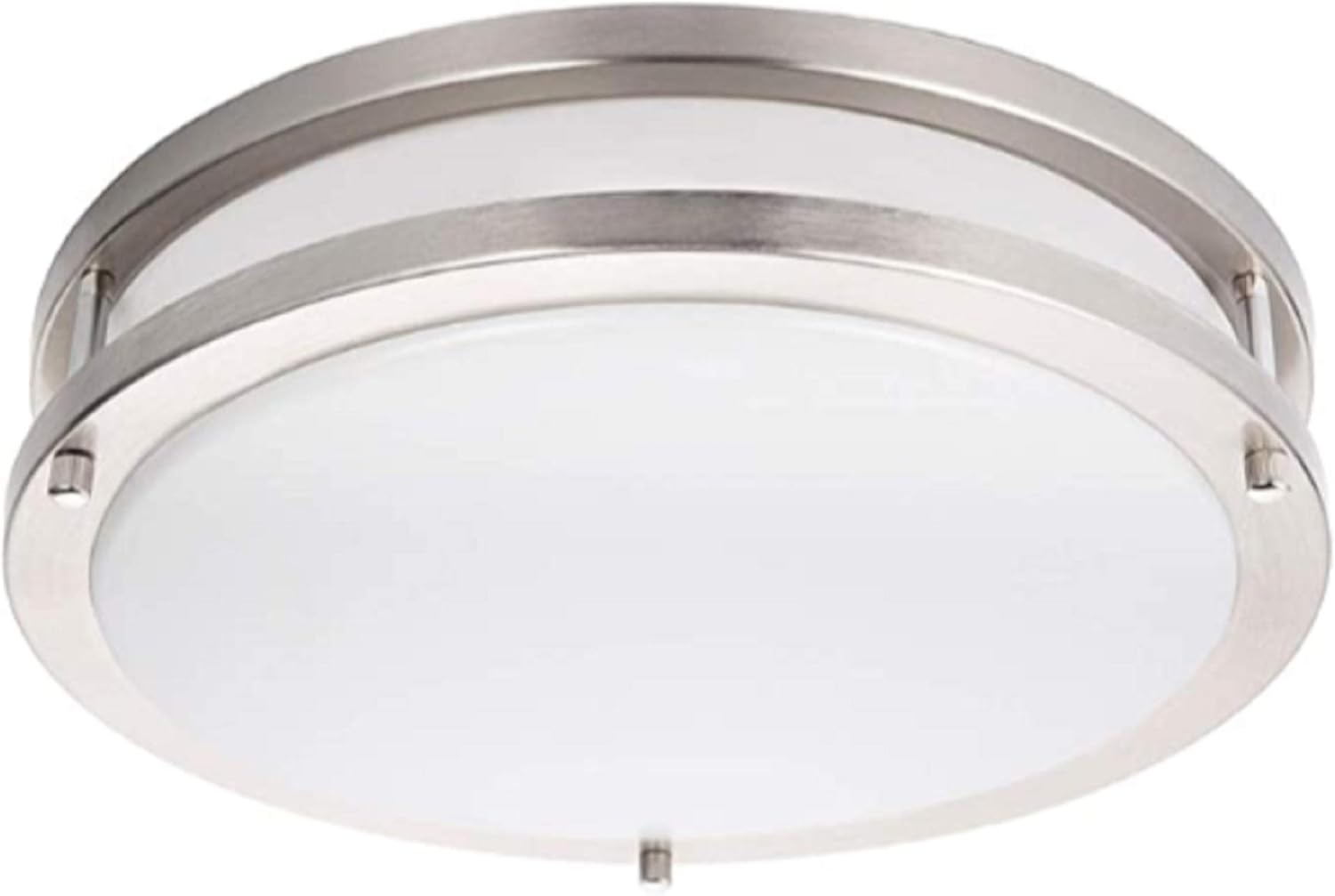 Energetic Lighting 14 Inch LED Flush Mount Ceiling Light Brushed Nickel Finish