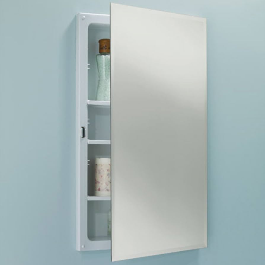 Jensen B7733 Focus 16" X 26" Recessed Medicine Cabinet with Mirror Door