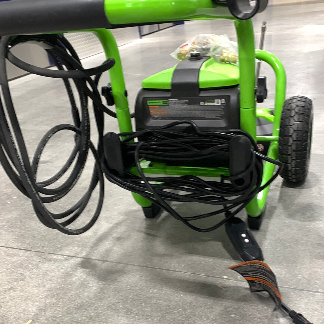 Used Greenworks 3000 PSI Electric Pressure Washer Combo Kit