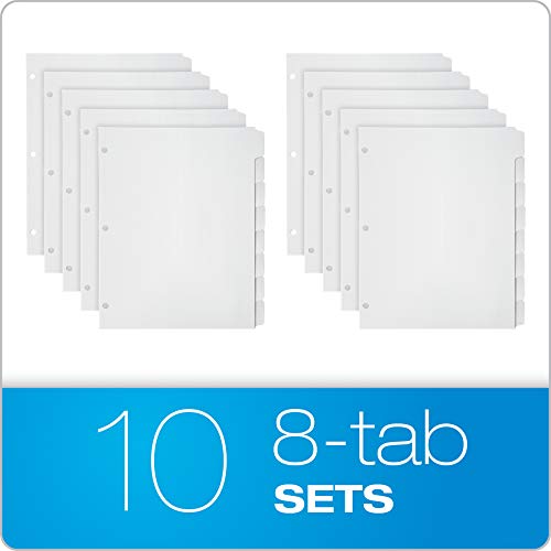 Oxford Write On Binder Dividers for 3 Ring Binder - *Computers & Office