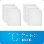 Oxford Write On Binder Dividers for 3 Ring Binder - *Computers & Office