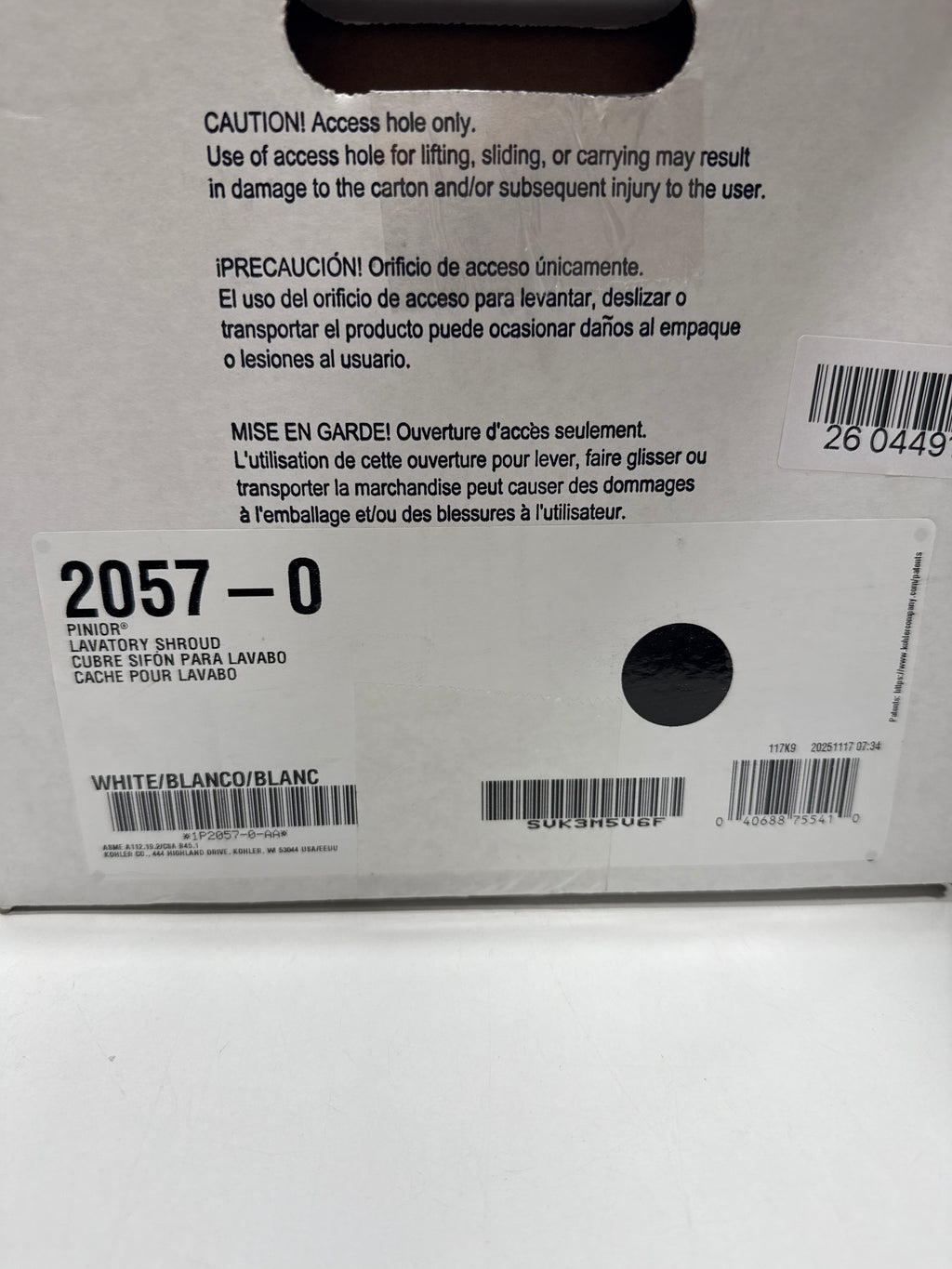 KOHLER Pinoir Shroud