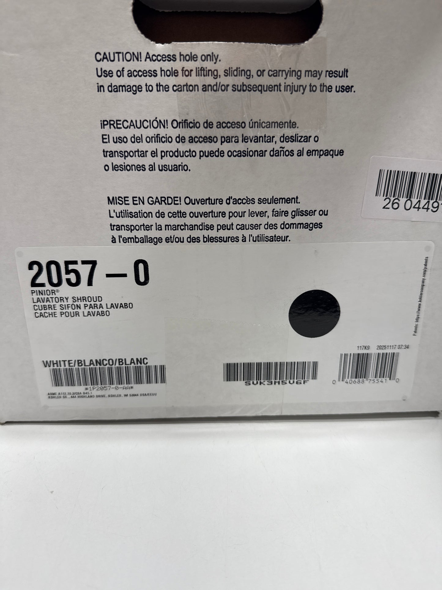 KOHLER Pinoir Shroud