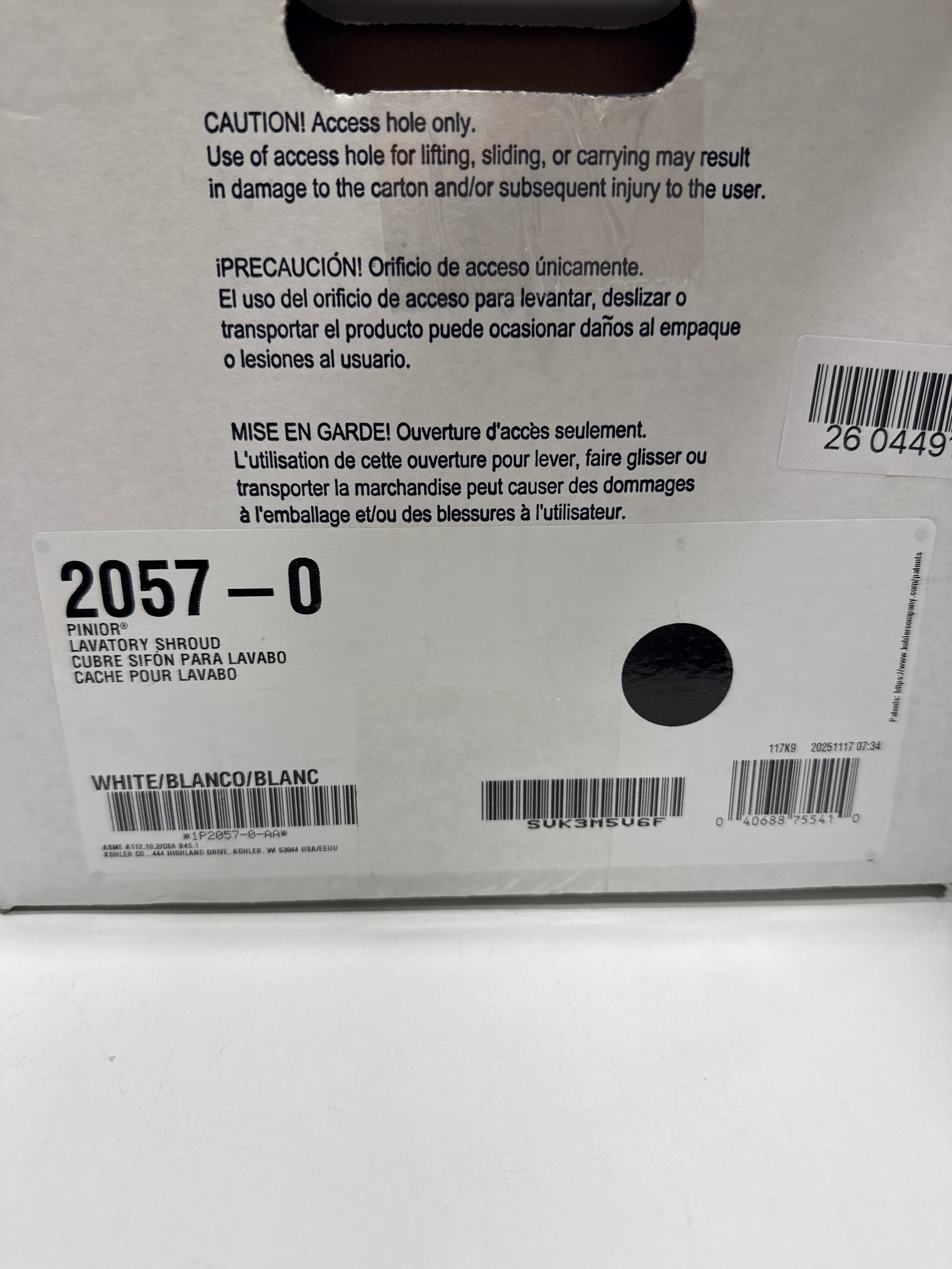 KOHLER Pinoir Shroud