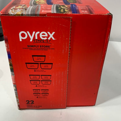 Pyrex 22pc Glass Food Storage Container Set