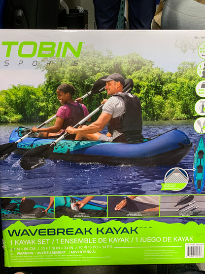 Tobin Sports Wavebreak Inflatable 2-person Kayak