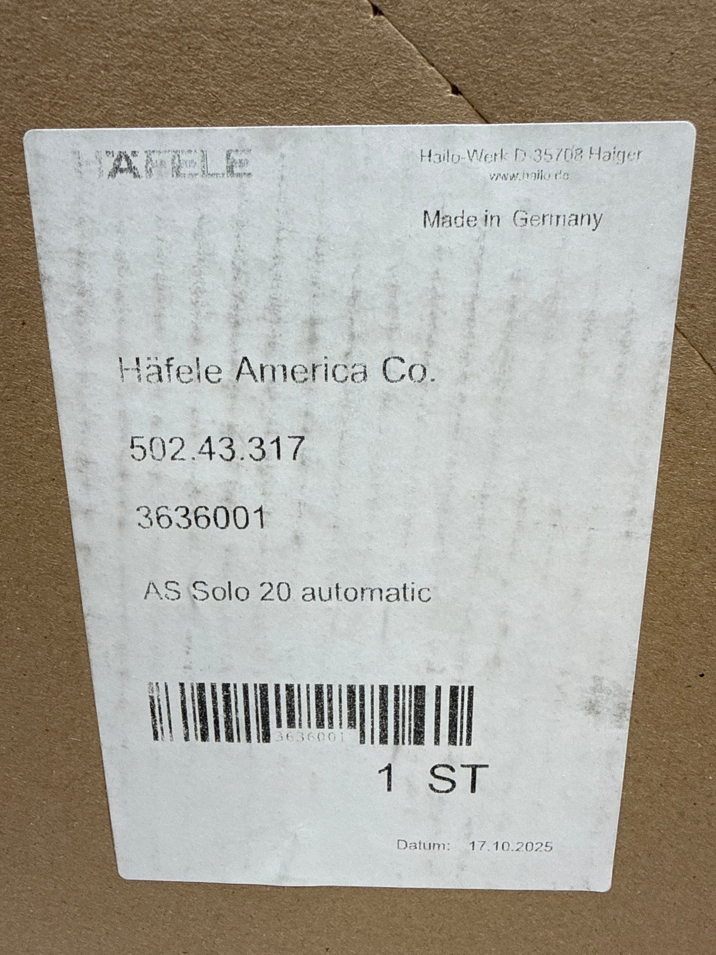 HAILO AS Solo 20 automatic