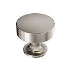 17 x Everett 1-5/16 in. (33mm) Modern Satin Nickel Round Cabinet Knob - *Tools Hardware & Misc
