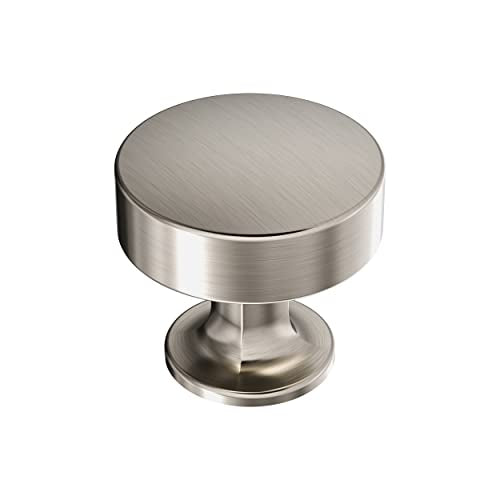 17 x Everett 1-5/16 in. (33mm) Modern Satin Nickel Round Cabinet Knob