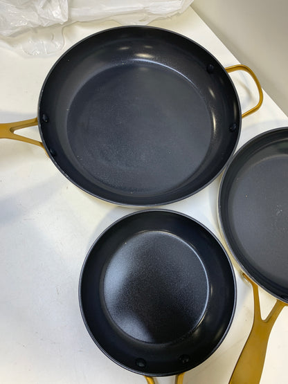 Used GreenPan Jewel Pro Ceramic Non-Stick 3-piece Fry Pan Set - *Kitchen & Dining