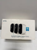Used Arlo - Essential XL 3-Camera Outdoor Wireless HD Security Camera (2nd Generation) with 4x Longer Battery Life - White