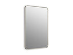 Kohler Essential 24 in. W x 36 in. H Rectangular Framed Wall Mount Bathroom Vanity Mirror in Brushed Nickel