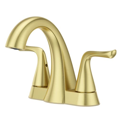 Scratch Willa 4 in. Centerset 2-Handle Bathroom Faucet in Brushed Gold