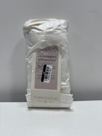 King Solid Performance 400 Thread Count Pillowcase Set White - Threshold™: Cotton Sateen OEKO-TEX Certified Set of 2