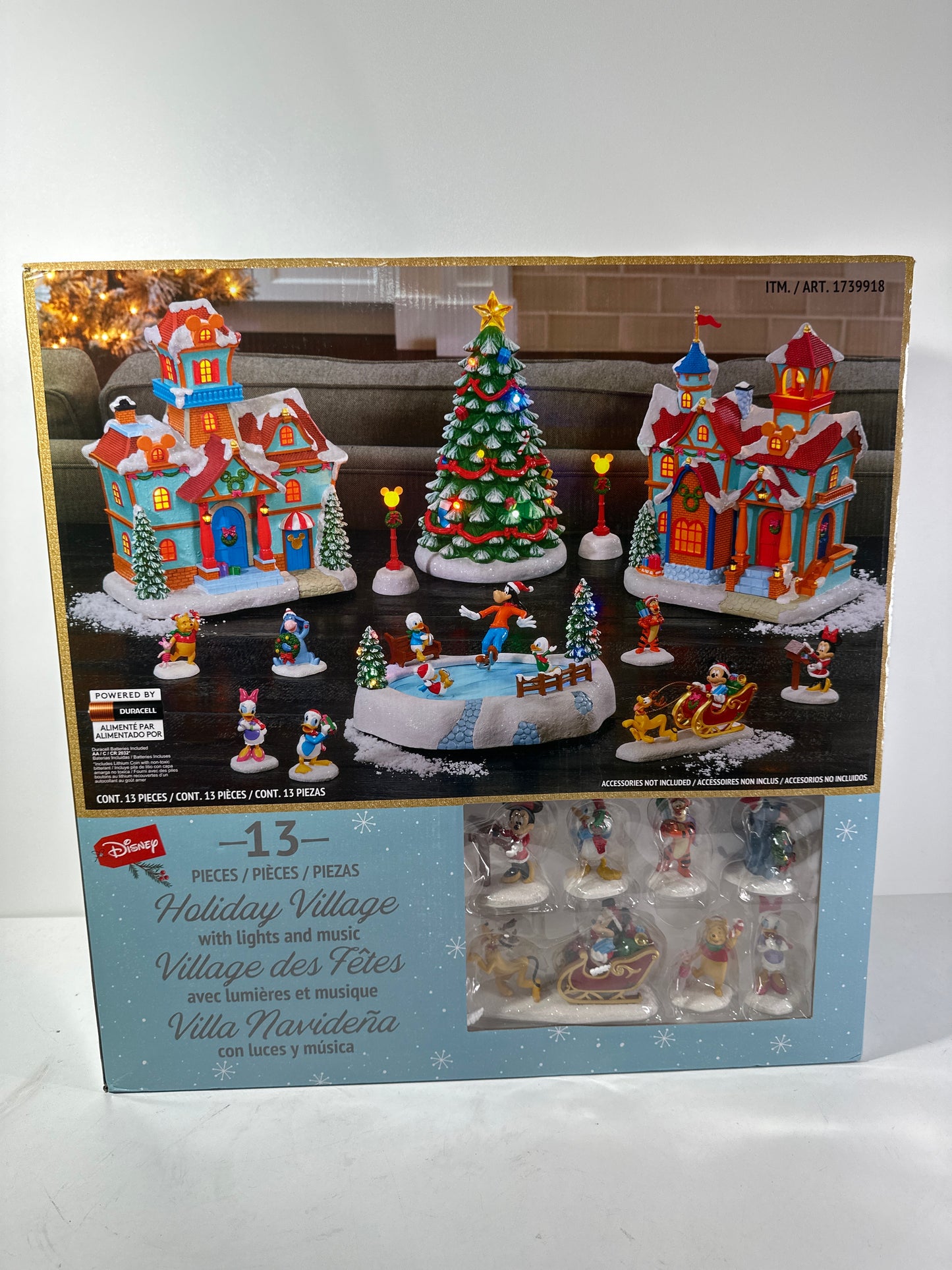 Disney Holiday Village, 13-piece Set