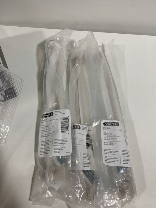 3 x Appoint 10-1/16 in. (256mm) Traditional Champagne Bronze Bar Cabinet Pull