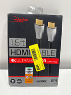 Rocketfish™ - 1.5' 4K UltraHD/HDR in-Wall Rated HDMI Cable - Black