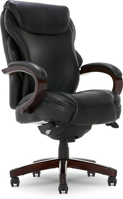 La-Z-Boy - Premium Hyland Executive Office Chair with AIR Lumbar Technology - Black