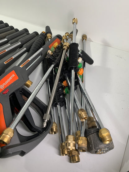 HUSQVARNA Lot of Pressure Washer Wands and Attachments