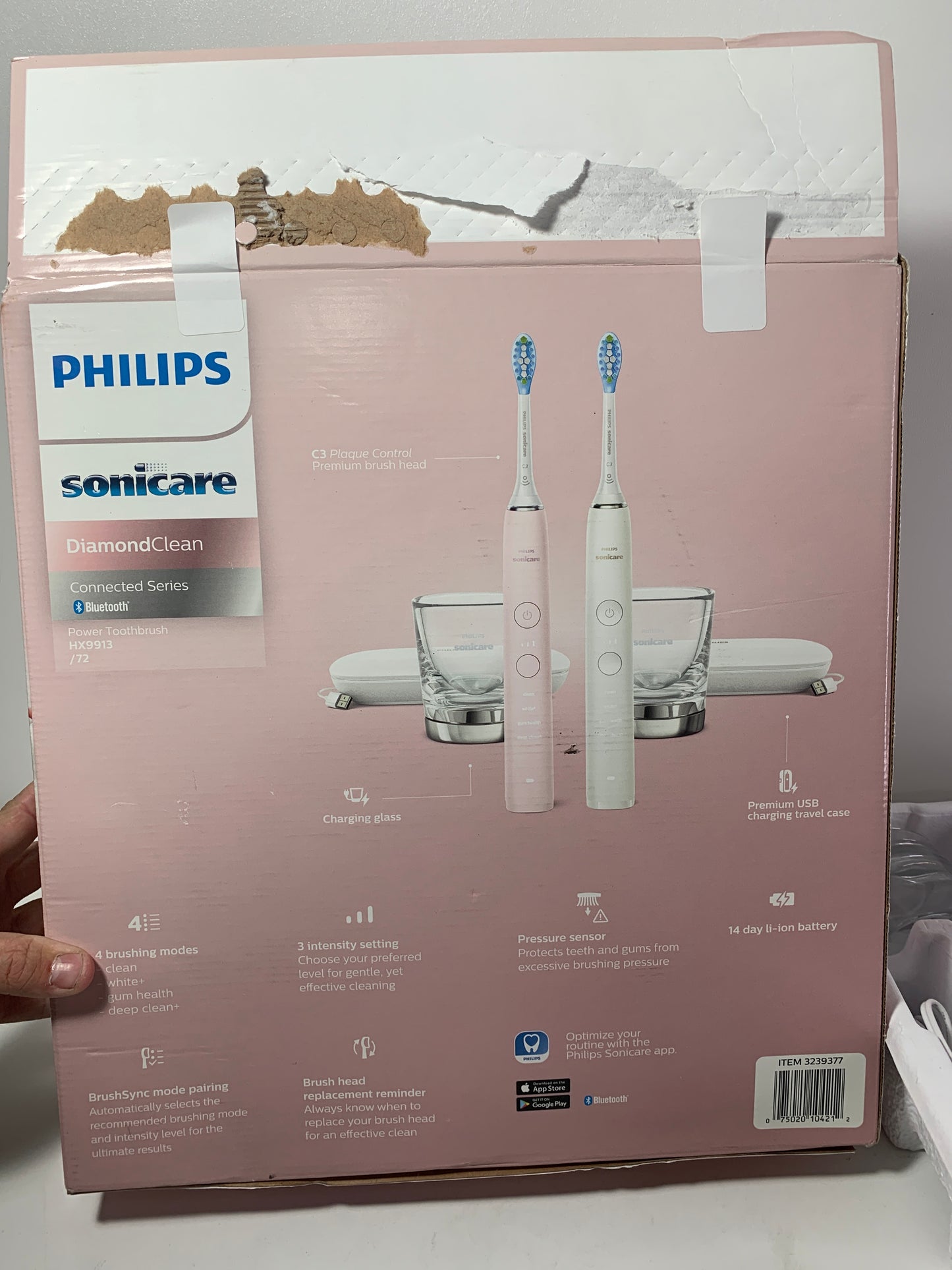 Philips Sonicare HX9913 DiamondClean Rechargeable Electric Toothbrush