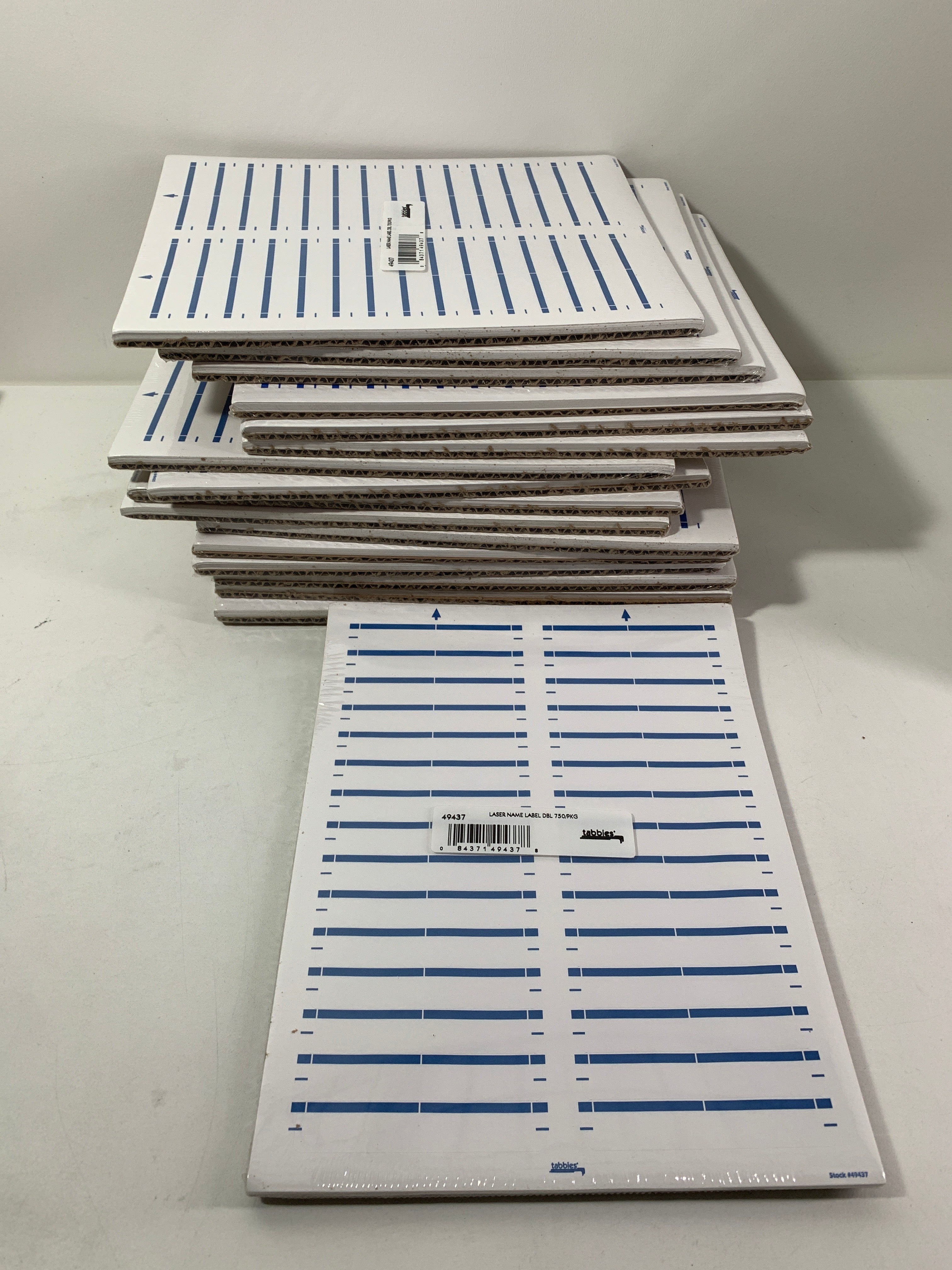 17 Tabbies Laser/Inkjet Dark Blue File Folder Labels Lables are 3-7/16’’W x 2/3’’H 750 Labels Per Pack 2-up per Page