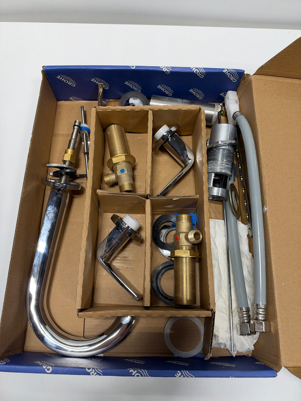 Used Grohe 20 597 Defined 1.2 GPM Widespread Bathroom Faucet