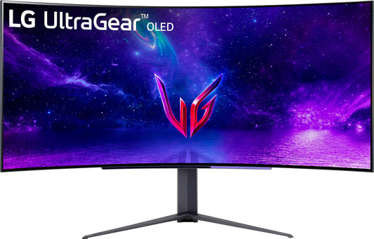 LG UltraGear 45" QHD 240Hz 0.03ms GTG Curved OLED G-Sync Gaming Monitor (45GR95QE-B) - Black