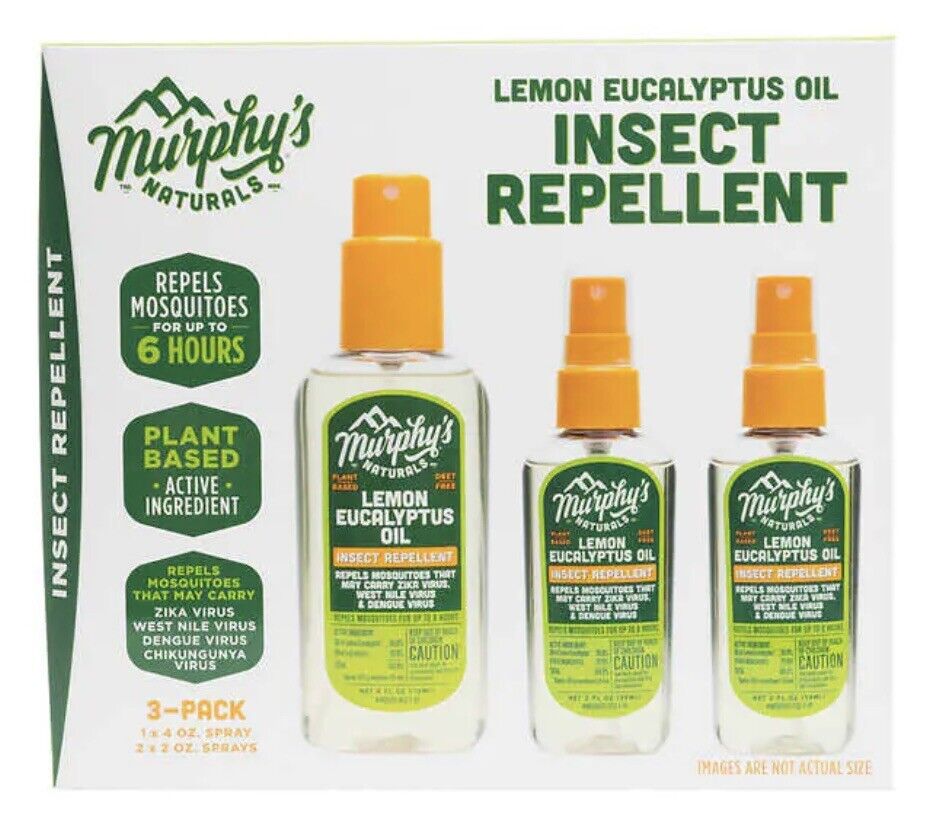 Murphys Naturals Insect Repellent Spray Lemon Eucalyptus Oil (Pack of 3)